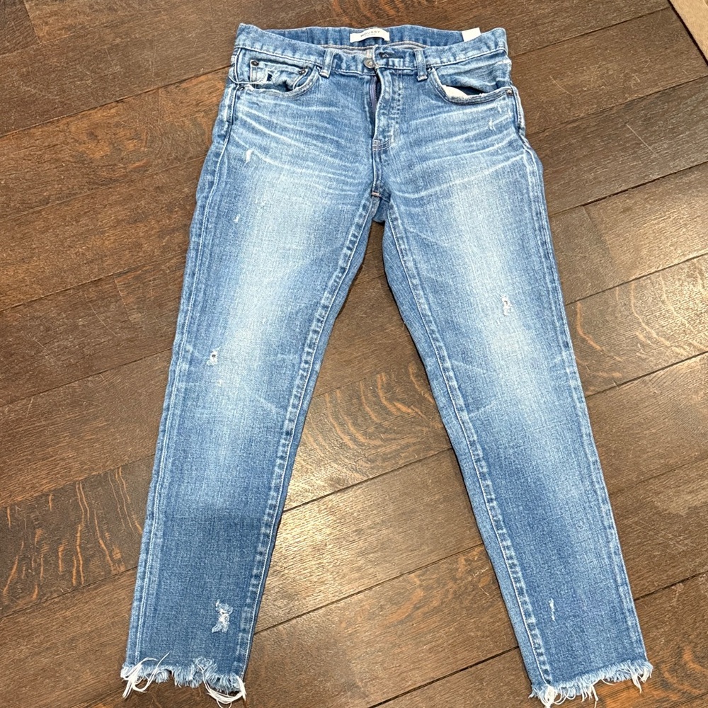 Moussy Distressed Blue Jeans